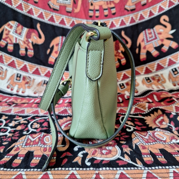 London Fog Collection Sage Green Small Crossbody Bag - Picture 2 of 16